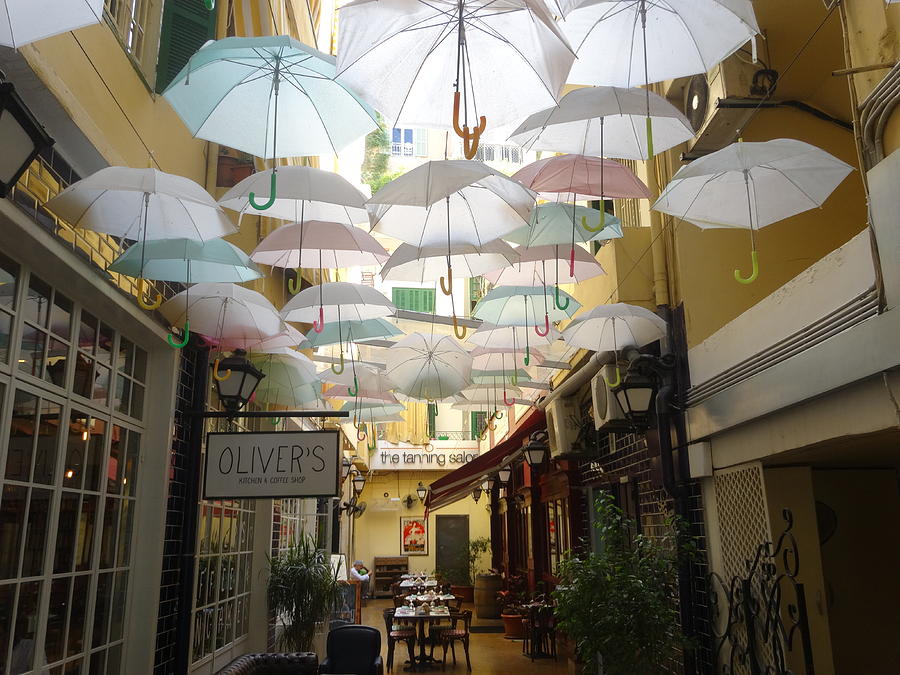 Incredible Umbrella Street in Beirut  Photograph by Funkpix Photo Hunter