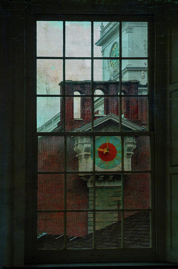 Independence Hall through Congressional Window Photograph by Jeff Burgess