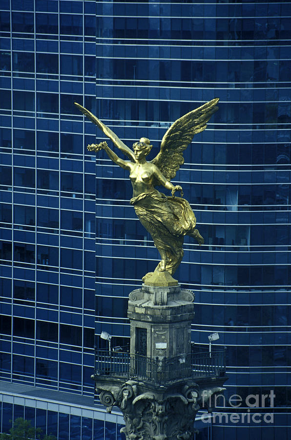 INDEPENDENCE MONUMENT ANGEL Mexico City Photograph by John  Mitchell