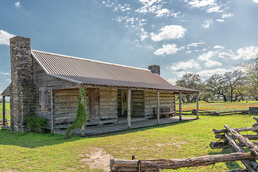 Independence Texas Cabin Photograph by Victor Culpepper