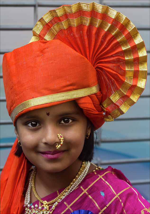 India Day NYC 2017 Young Girl Photograph by Robert Ullmann