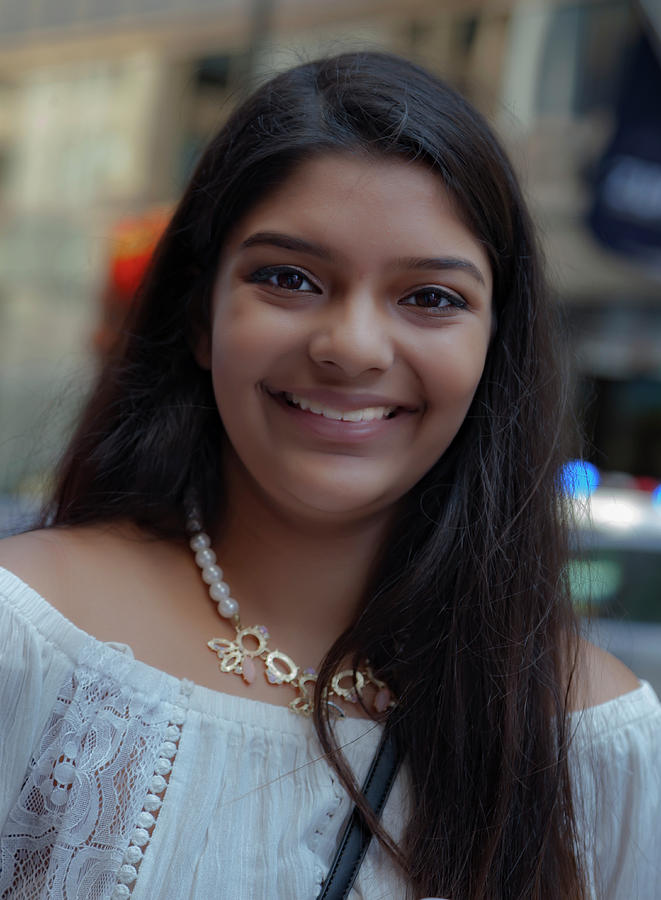 India Day NYC 2017 Young Woman Photograph by Robert Ullmann