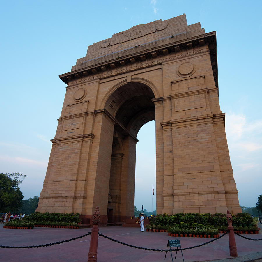 India Gate Evening Blue Sky Horizontal Photograph By Pius Lee - Pixels