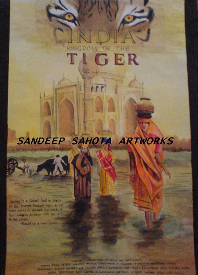 Tom Cruise Painting - India Kingdom Of The Tiger by San Art Studio Tom Cruise Painting - India Kingdom Of The Tiger by San Art Studio