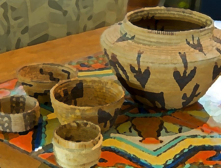 Still Life Photograph - Indian Baskets 1 by Stephen Anderson