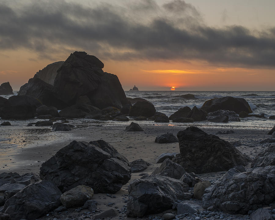 Indian Beach Sunset Photograph by Robert Potts