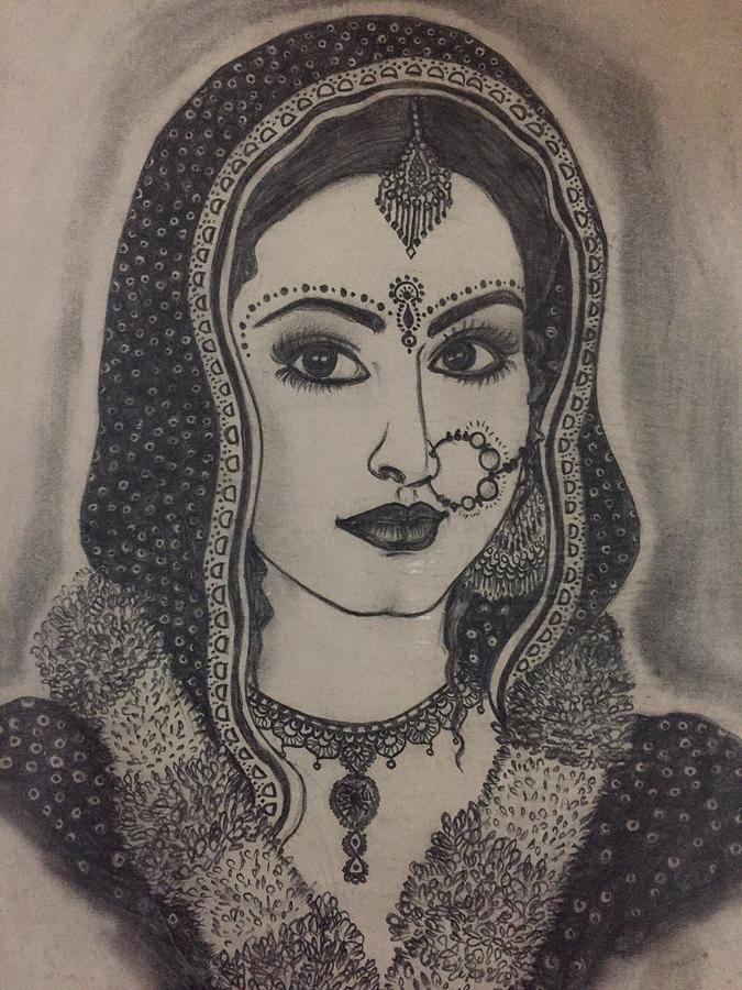 110 Drawing Of Beautiful Indian Brides Illustrations RoyaltyFree Vector  Graphics  Clip Art  iStock