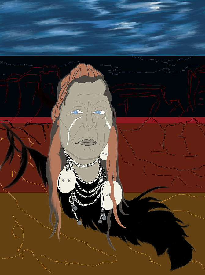 Indian Chief  Digital Art by Bless Misra