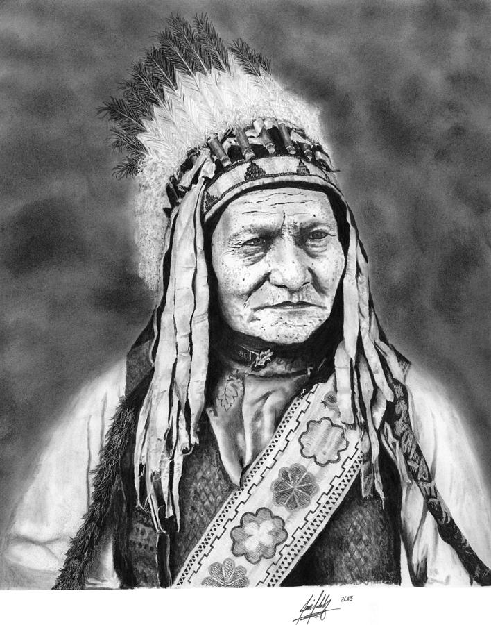 Indian Chief Drawing by James Schultz Pixels