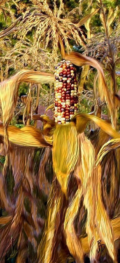 Indian Corn Digital Art by Ric Darrell
