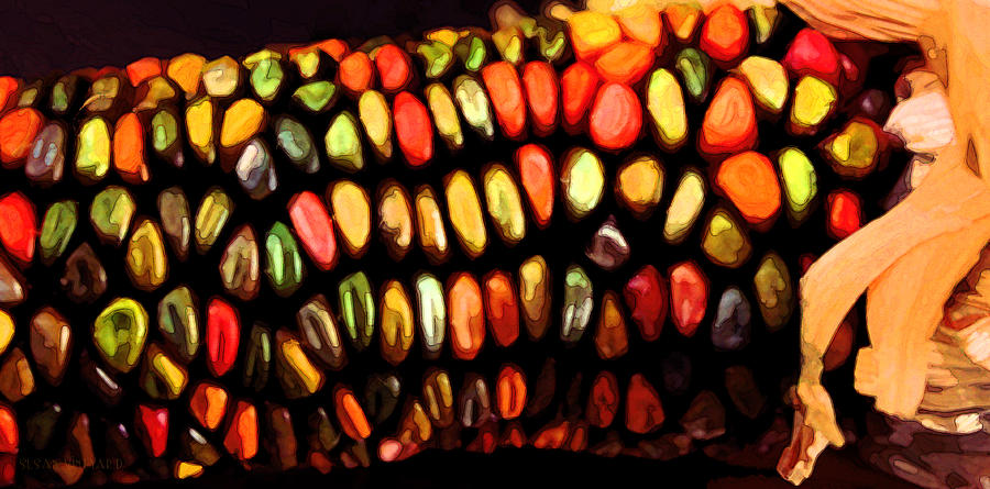 Indian Corn Photograph by Susan Vineyard