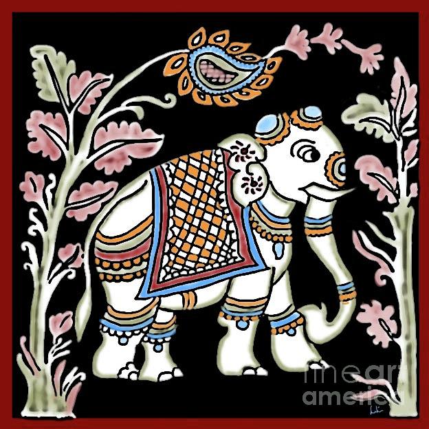 Indian Elephant Digital Art by Latha Gokuldas Panicker