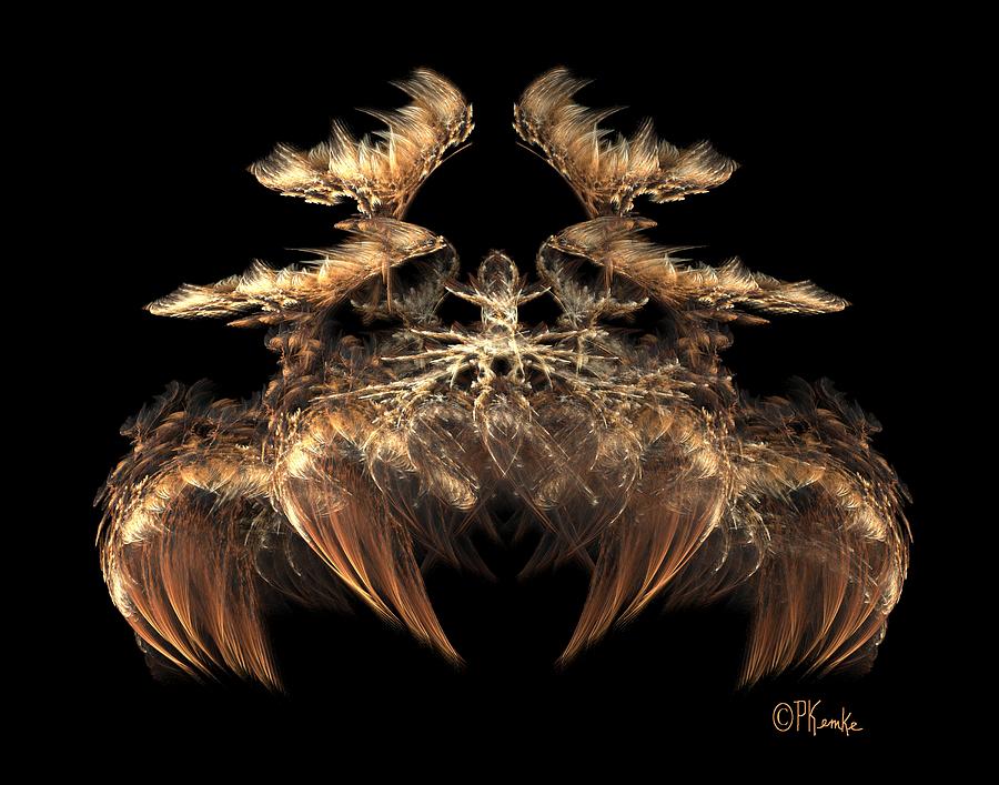 Indian Feather Headdress 5 Digital Art by Patricia Kemke