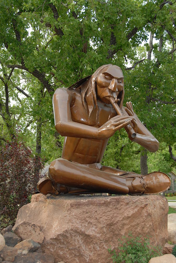 Indian Flute Player Photograph by Bill Hyde