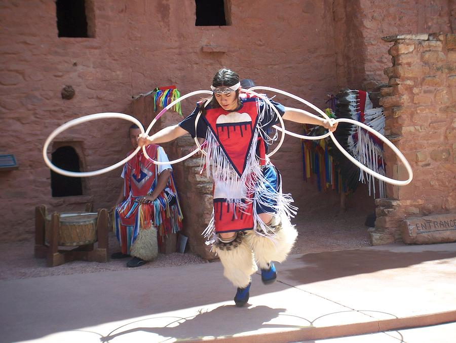 Indian hoop dancer Photograph by Anita Burgermeister