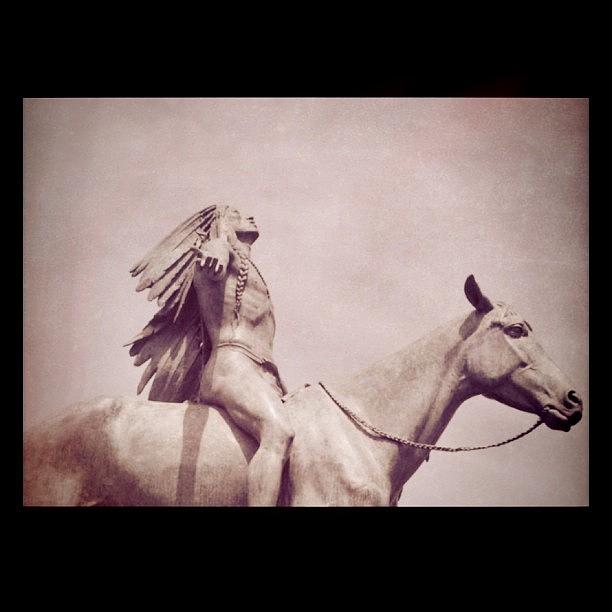 Boston Photograph - #indian #horse #statue #mfa #boston by Vicki Leggett