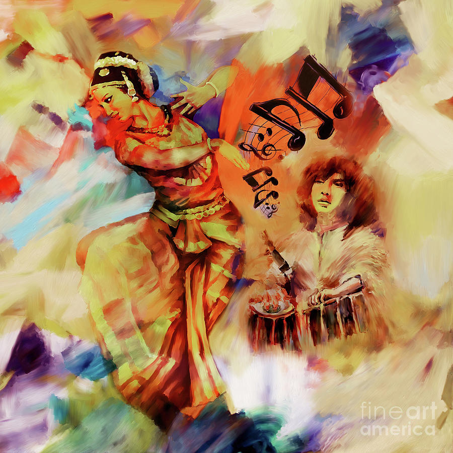 Indian Kathak Dance art 67 Painting by Gull G