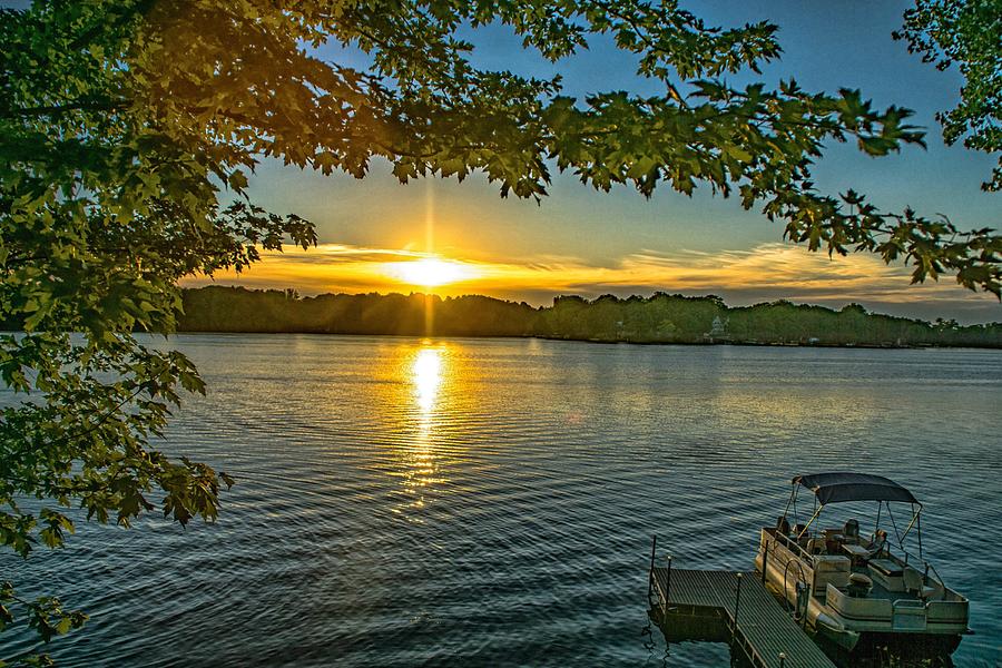 Indian Lake Sunset Photograph by Doug Wallick