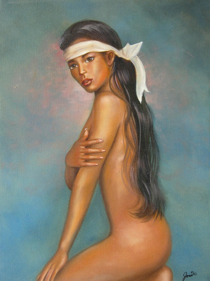 Indian Maiden Painting by Joni McPherson