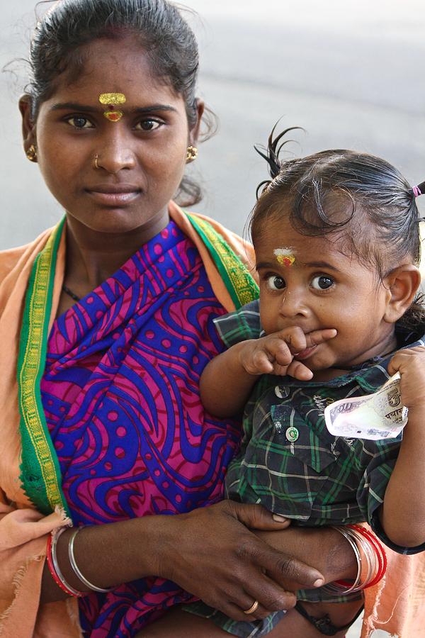 indian mother and child