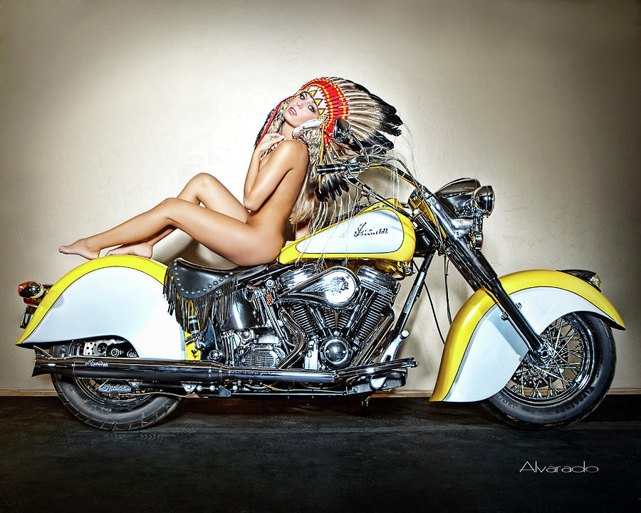 Motorcycle Photograph - Indian Motorcycle by Robert Alvarado