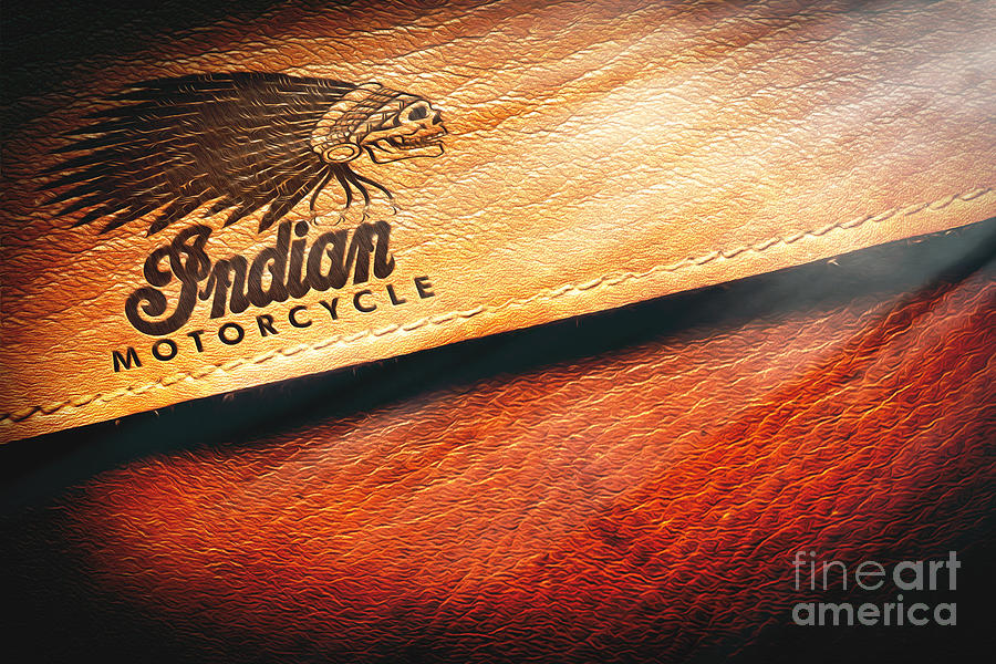 Indian Motorcycle Buffalo Leather Bag Photograph by Stefano Senise