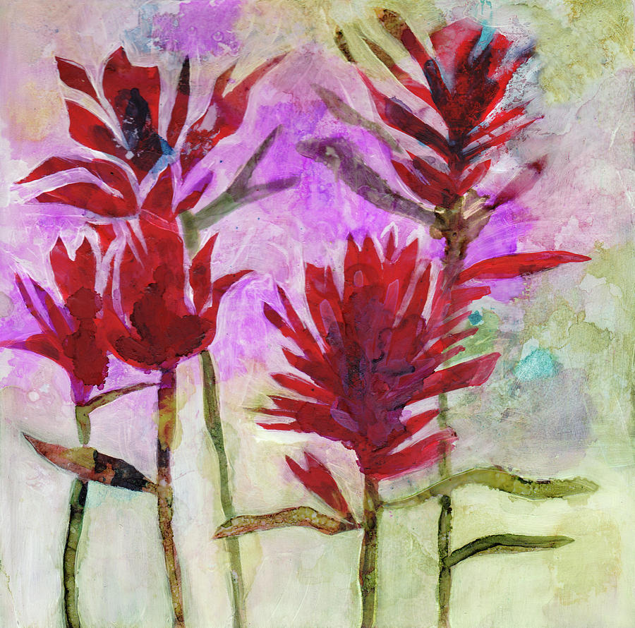 Indian Paintbrush Painting by Julie Maas