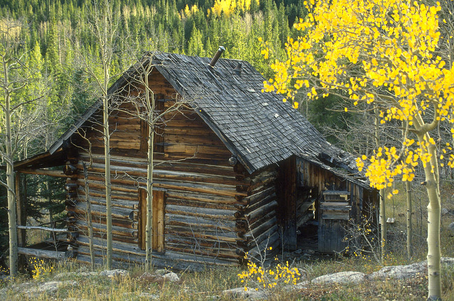 Fall Photograph - Indian Peaks Cabin by Jerry McElroy