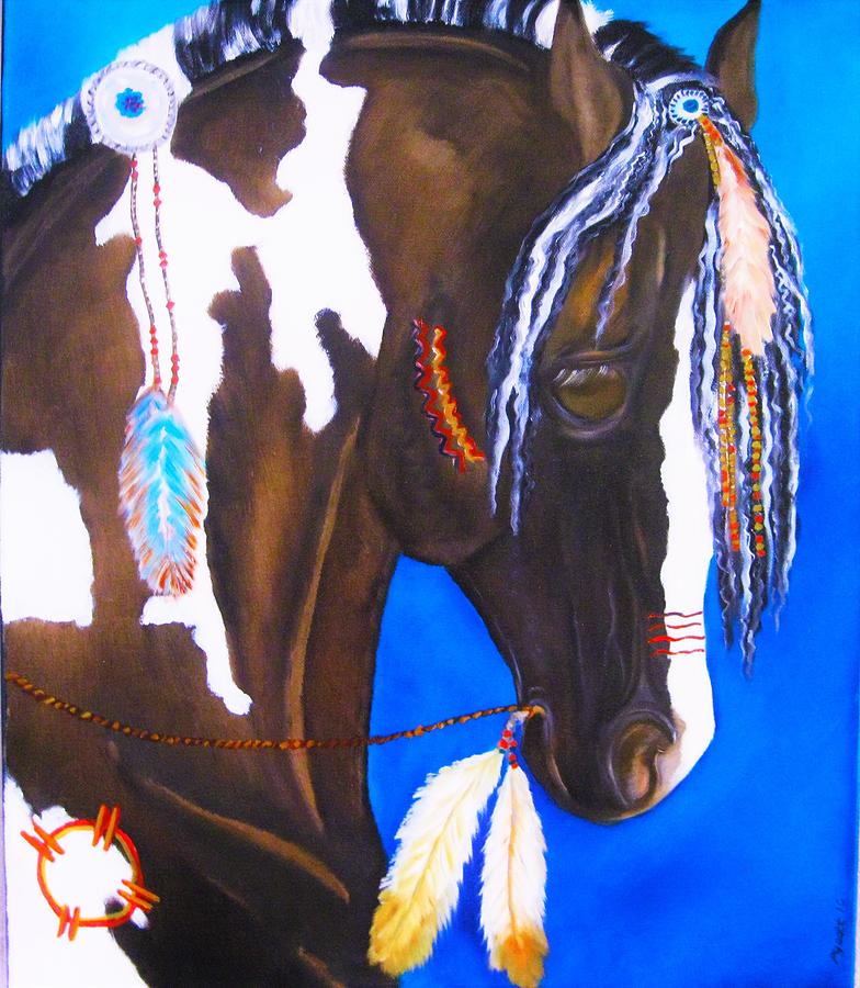 Indian Ponie Painting By Sharon Pyeatt   Indian Ponie Sharon Pyeatt 