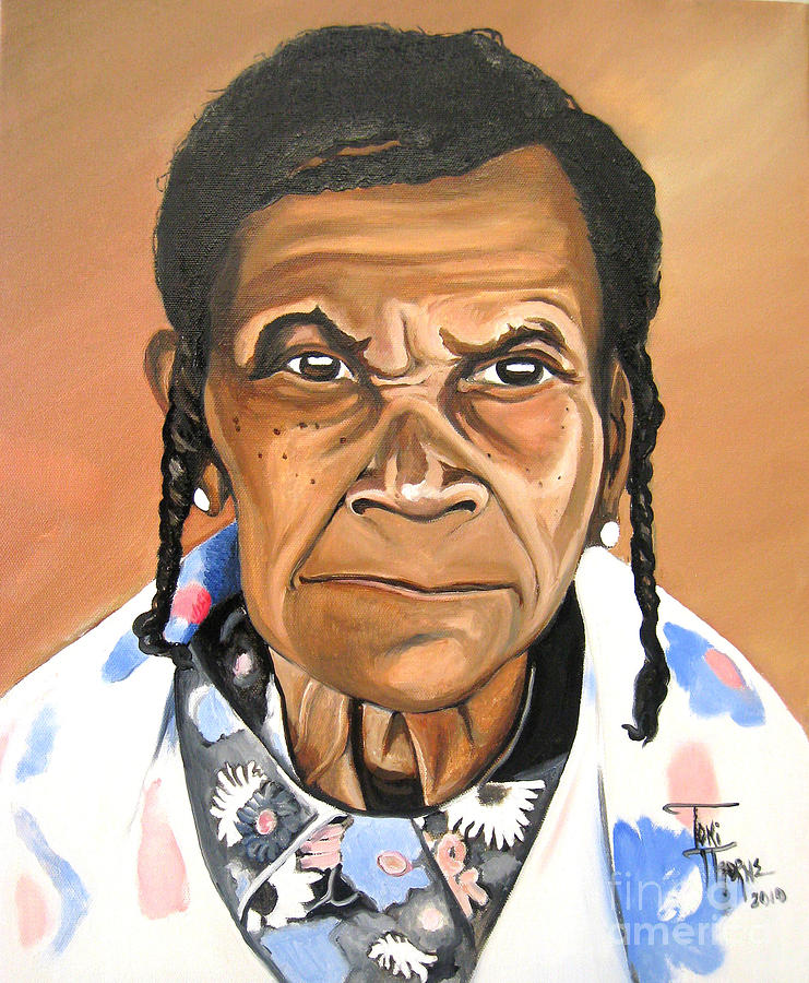 Indian Portrait Painting by Toni Thorne