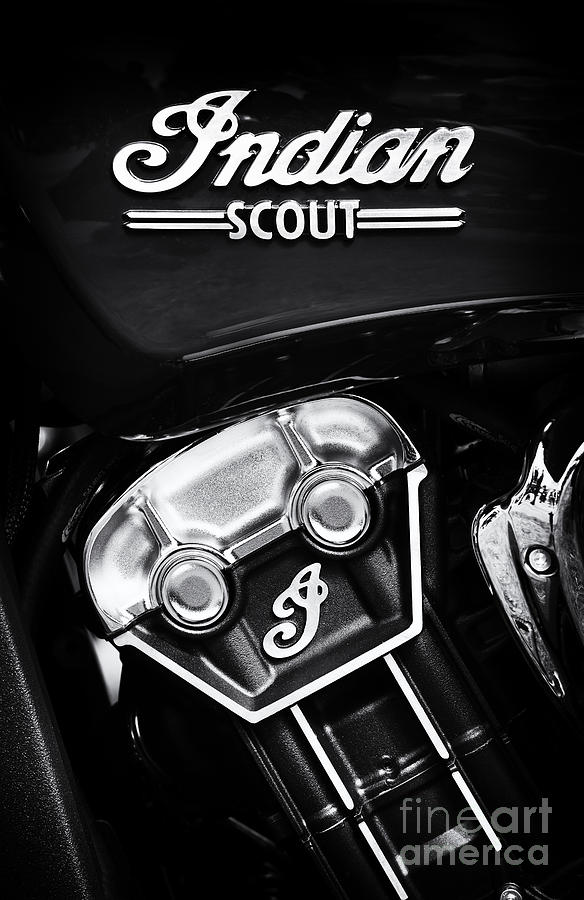 Motorcycle Photograph - Indian Scout Abstract by Tim Gainey