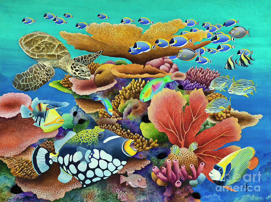 Indian Summer Fish Digital Art by MGL Meiklejohn Graphics Licensing