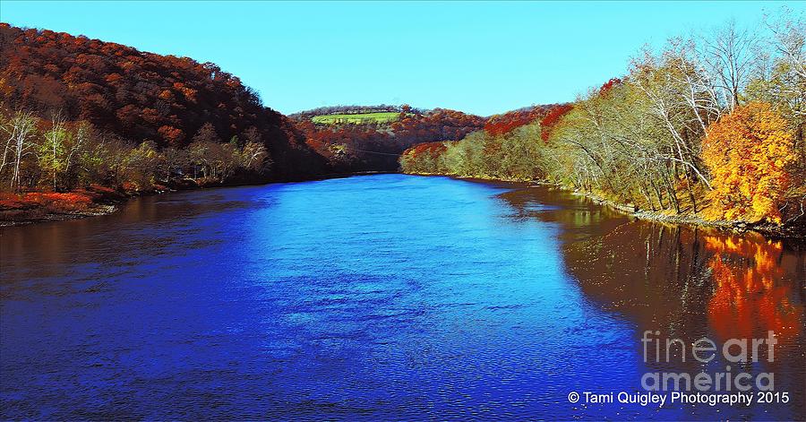 Indian Summer On The Delaware Photograph by Tami Quigley