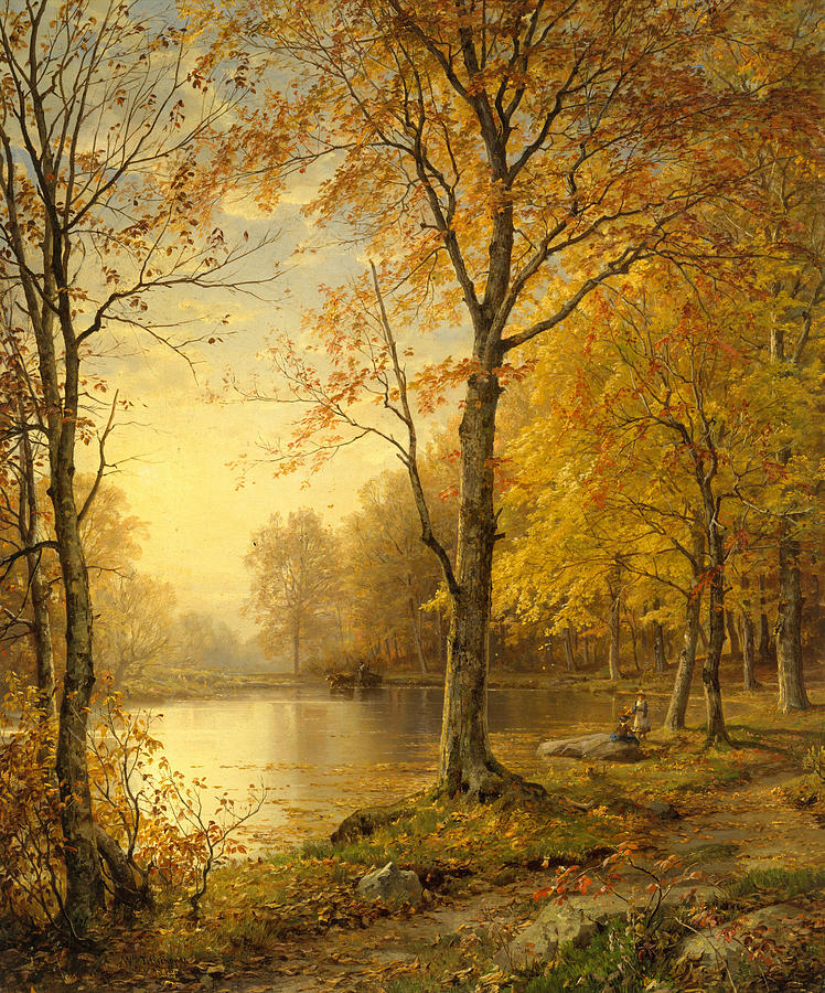 Indian Summer Painting by William Trost Richards Indian Summer Painting by William Trost Richards