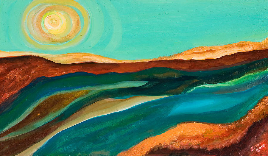 Indian Sunset Painting by Ida Mitchell