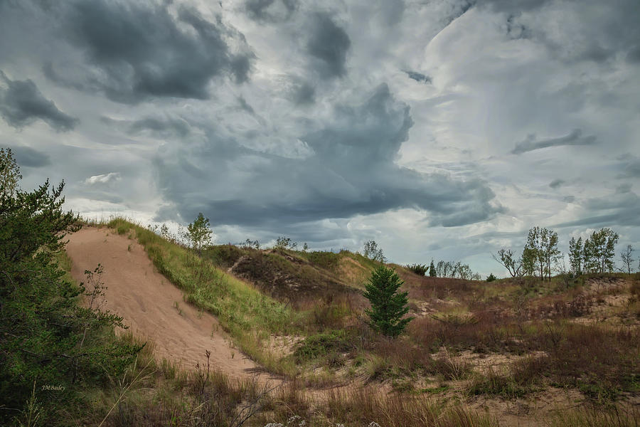 Indiana Dunes and the Clouds of Storm Photograph by John M Bailey