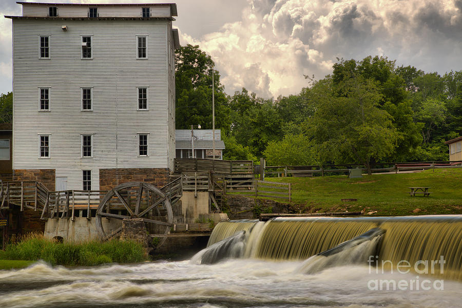 Indiana Mansfield Mill Photograph by Adam Jewell