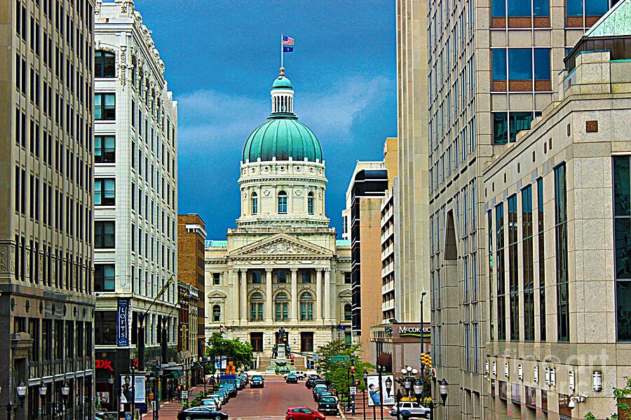 Indiana State Capitol Building Photograph by Jenny Revitz Soper