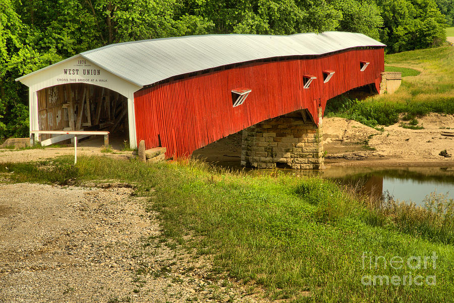 Indiana West Union Covered Bridge Photograph by Adam Jewell