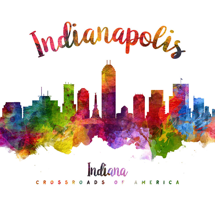 Indianapolis Painting - Indianapolis Indiana 23 by Aged Pixel