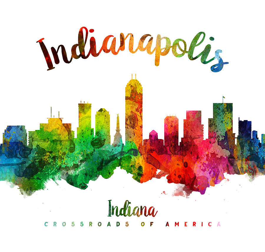 Indianapolis Painting - Indianapolis Indiana 24 by Aged Pixel