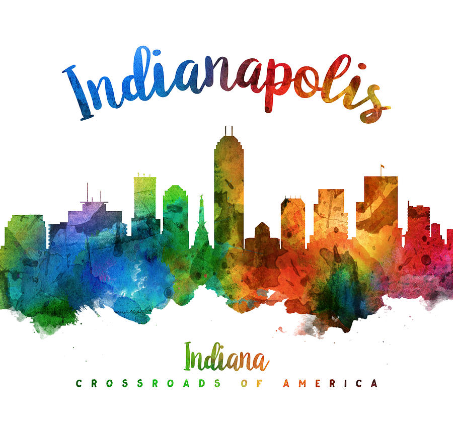 Indianapolis Painting - Indianapolis Indiana 25 by Aged Pixel