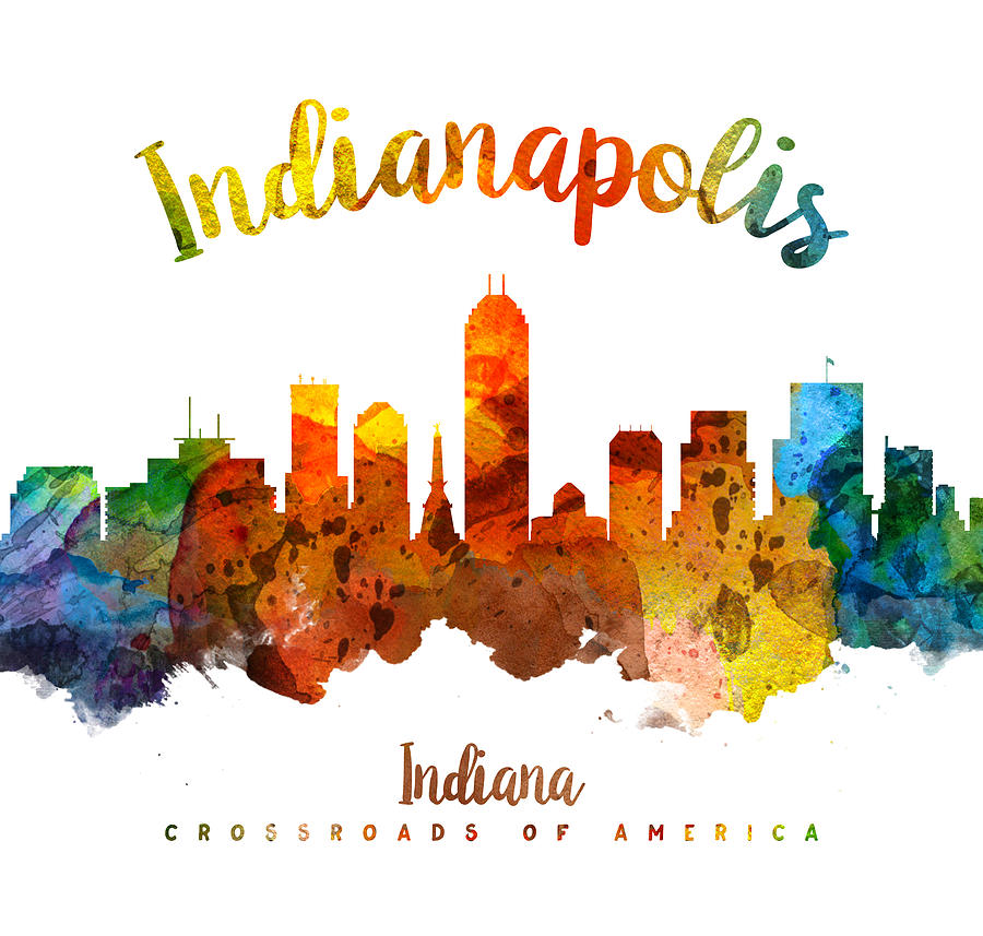 Indianapolis Painting - Indianapolis Indiana 26 by Aged Pixel