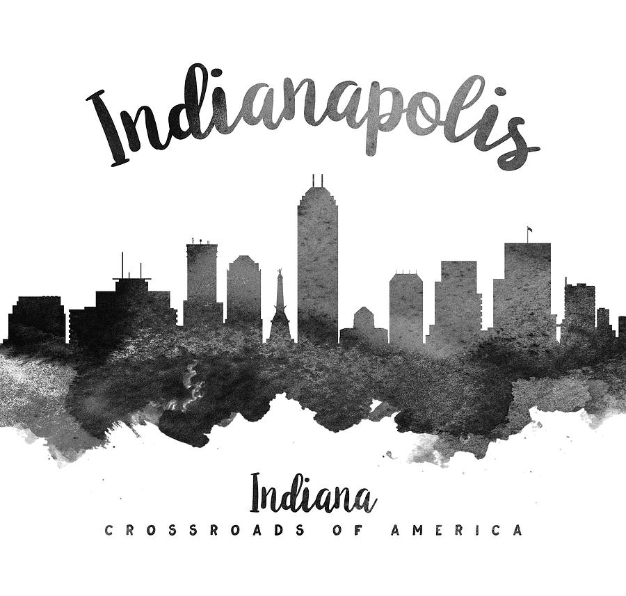 Indianapolis Indiana Skyline 18 Painting