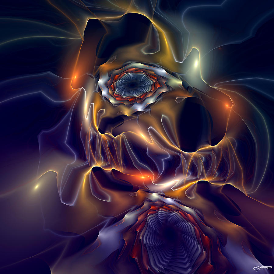 Abstract Digital Art - Indigenous by Casey Kotas