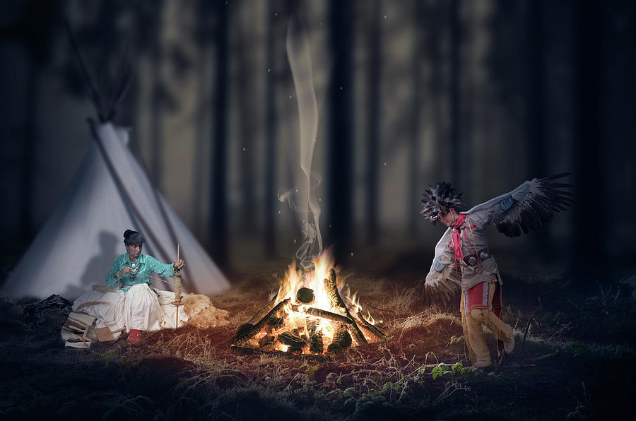 Tree Digital Art - Indigenous peoples of the Americas by Aged Pixel