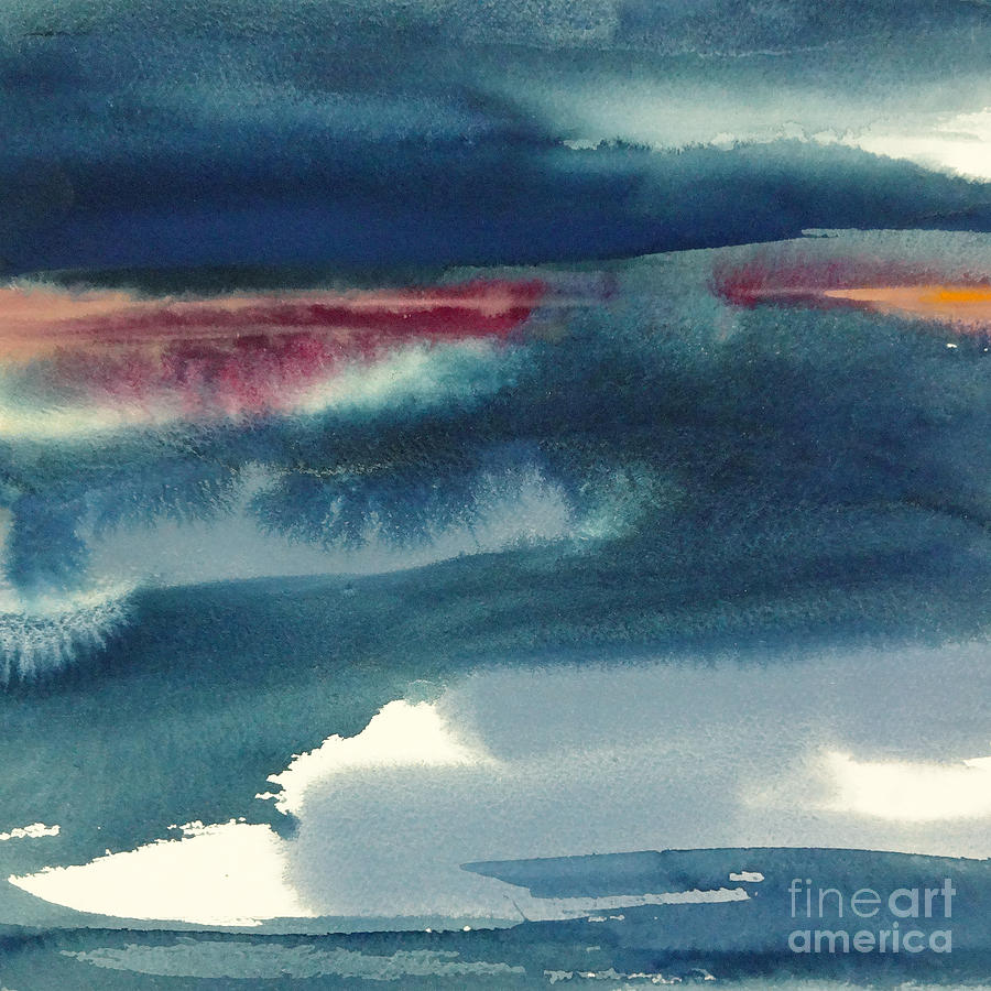 Indigo Sky 1 Painting by Chris Paschke