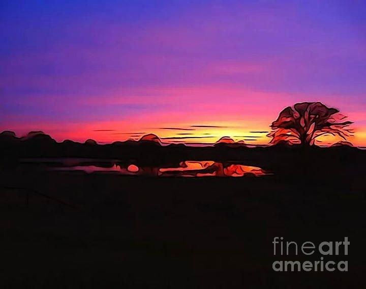 Indigo Sunset Photograph by Amber Stubbs