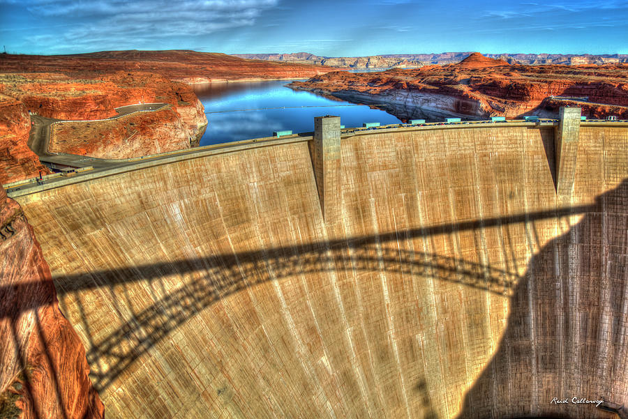 Lake Powell AZ Indispensable Glen Canyon Dam Grand Canyon National Park Art Photograph by Reid Callaway