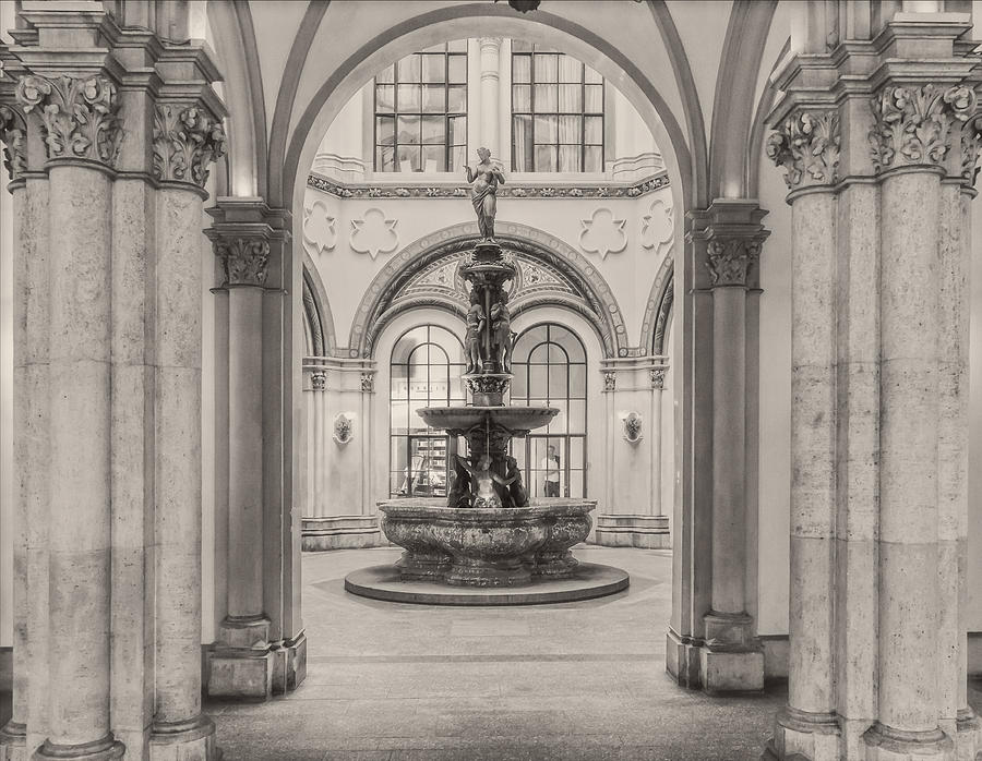 Indoor fountain Photograph by Roberto Pagani